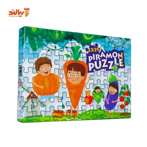 پازل 24 قطعه فومی بچه های میوه ای پیرامون بسته 2 عددی